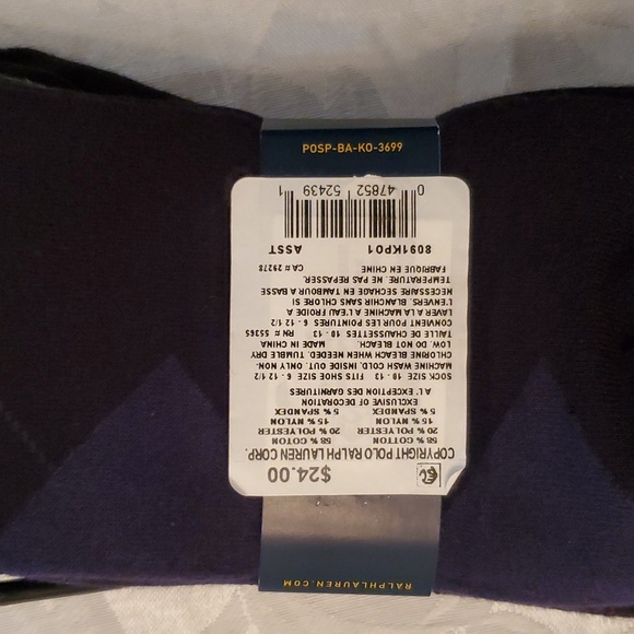 Ralph Lauren and Kenneth Cole Dress Socks (New) - Picture 3 of 8